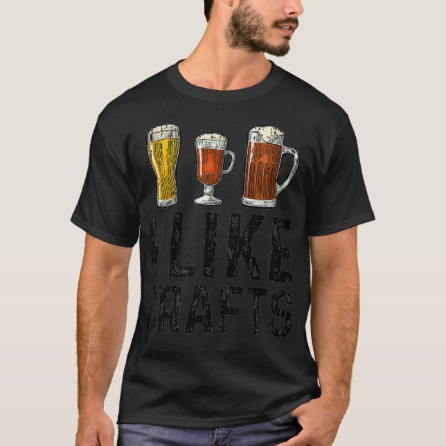 Camiseta Me Gustan Las Artesanías - Cerveza Artesanal (Anverso)