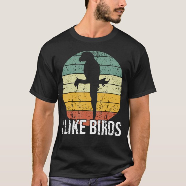 Camiseta Me gustan las aves vintage (Anverso)