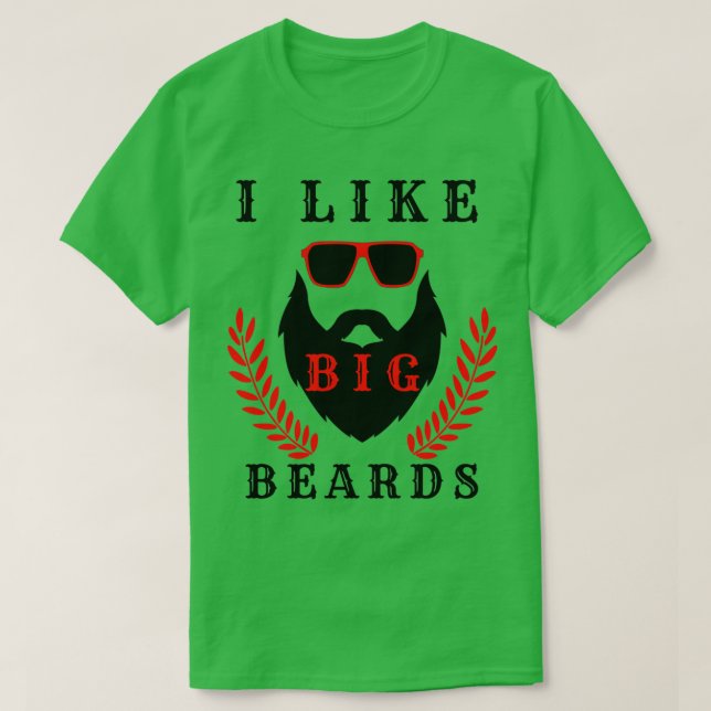 Camiseta Me gustan las barbas grandes (Diseño del anverso)