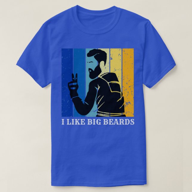 Camiseta Me gustan las barbas grandes 12 (Diseño del anverso)