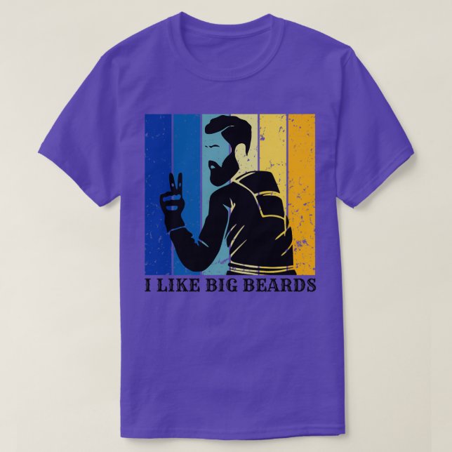 Camiseta Me gustan las barbas grandes 27 (Diseño del anverso)