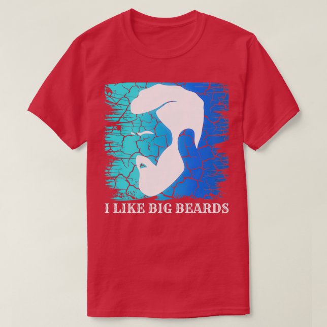 Camiseta Me gustan las barbas grandes 5 (Diseño del anverso)