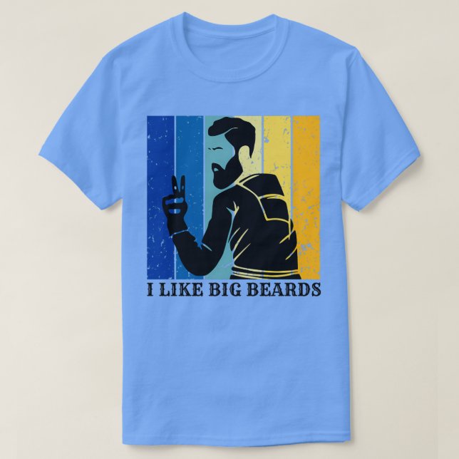 Camiseta Me gustan las barbas grandes 6 (Diseño del anverso)