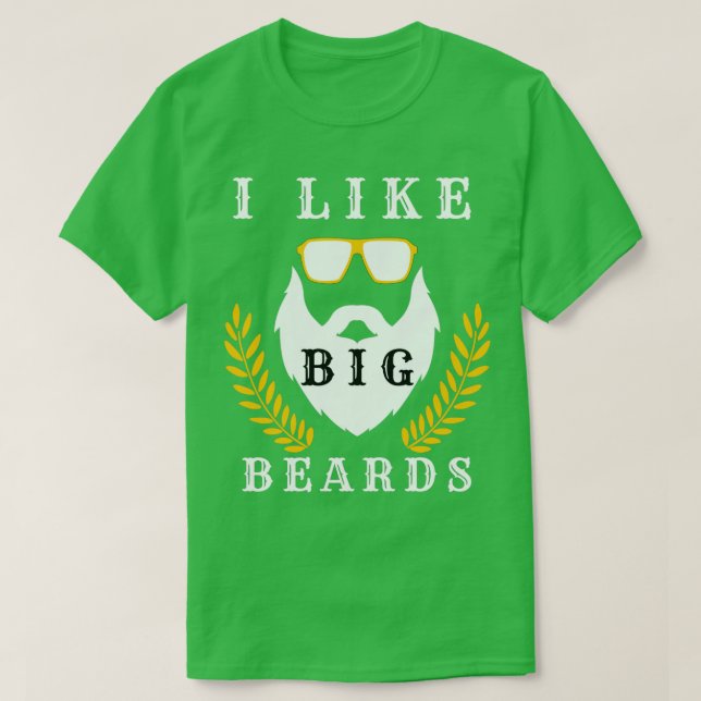 Camiseta Me gustan las barbas grandes 9 (Diseño del anverso)