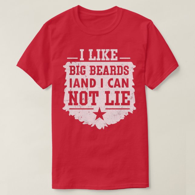 Camiseta Me gustan las barbas grandes y no puedo mentir 6 (Diseño del anverso)