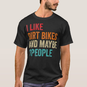 Camiseta Me Gustan Las Bicicletas Sucias Quizá 3 Personas M