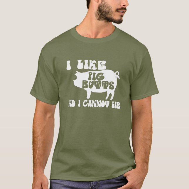 Camiseta Me Gustan Las Caballas De Cerdo Y No Puedo Mentir  (Anverso)