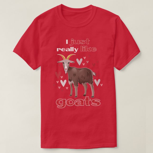 Camiseta Me Gustan Las Cabras. (Diseño del anverso)