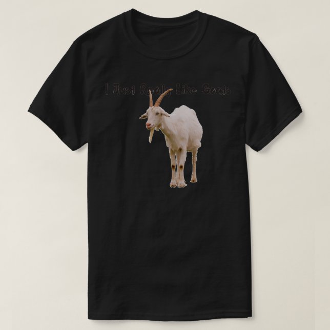 Camiseta Me Gustan Las Cabras. (Diseño del anverso)