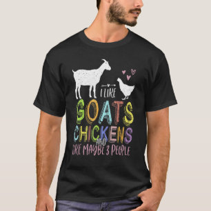 Camiseta Me gustan las cabras, las gallinas y me caen bien