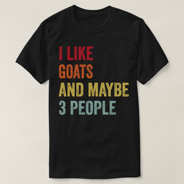Camiseta Me Gustan Las Cabras Quizá 3 Personas (Diseño del anverso)
