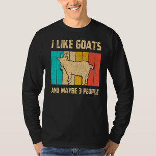 Camiseta Me Gustan Las Cabras Y Tal Vez 3 Gente Que Cultiva