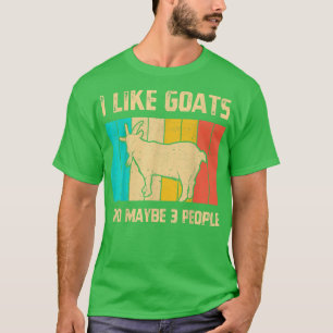 Camiseta Me Gustan Las Cabras Y Tal Vez 3 Gente Que Cultiva