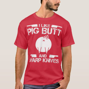 Camiseta Me Gustan Las Carnicerías De Cerdo Y La Carnicería