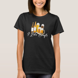Camiseta Me gustan las cervezas artesanas vintage cervecero