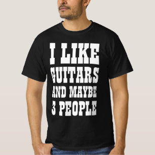 Camiseta Me gustan las guitarras y quizás 3 personas camise