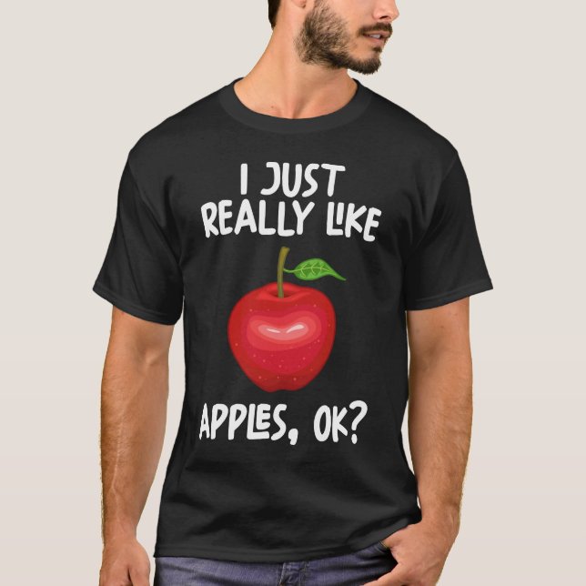 Camiseta Me Gustan Las Manzanas Bien (Anverso)