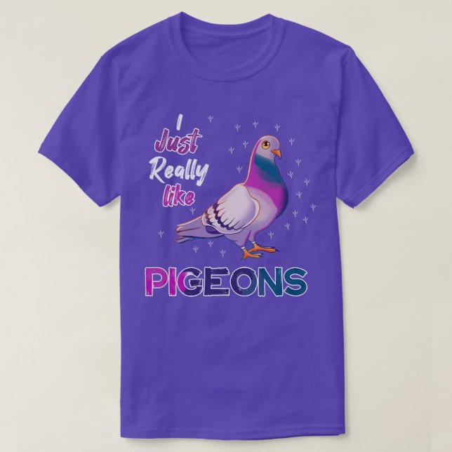 Camiseta Me Gustan Las Palomas. (Diseño del anverso)
