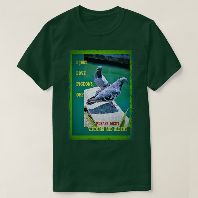 Camiseta Me Gustan Las Palomas 2 (Diseño del anverso)