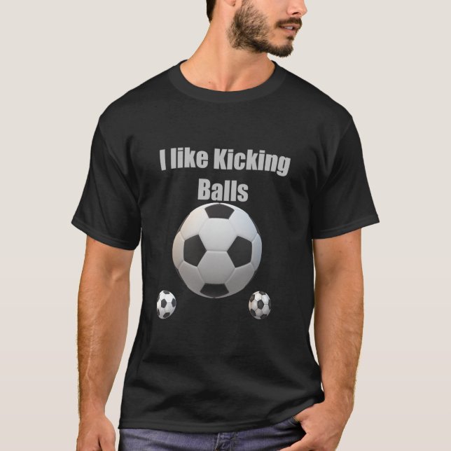 Camiseta Me gustan las pelotas de patada (Anverso)