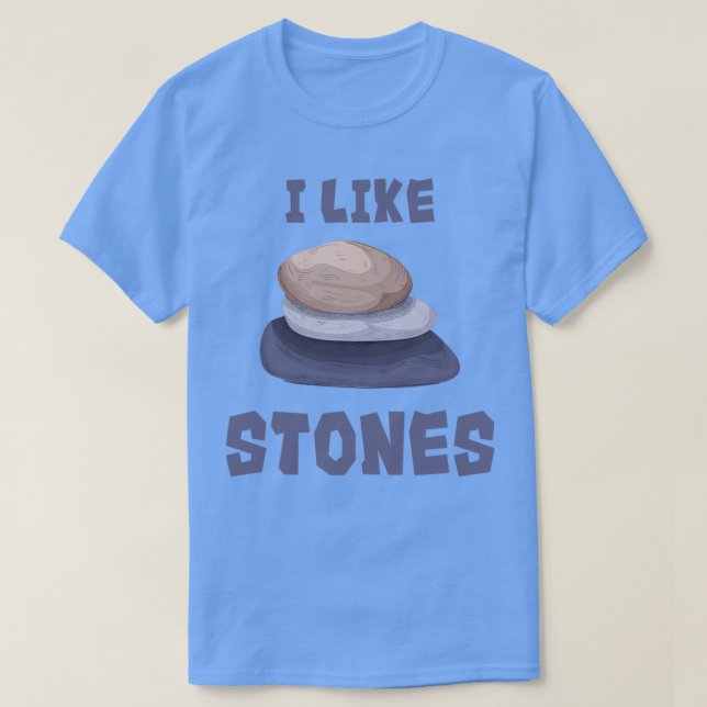 Camiseta Me gustan las piedras 1 (Diseño del anverso)