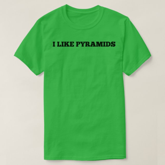Camiseta Me gustan las pirámides 1 (Diseño del anverso)