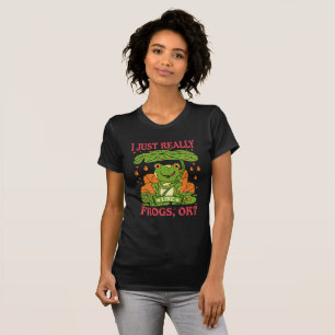 Camiseta Me Gustan Las Ranas. Chicas divertidos de Frog Kid