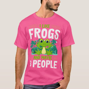 Camiseta Me Gustan Las Ranas Y Tal Vez 3 Personas Que Perte