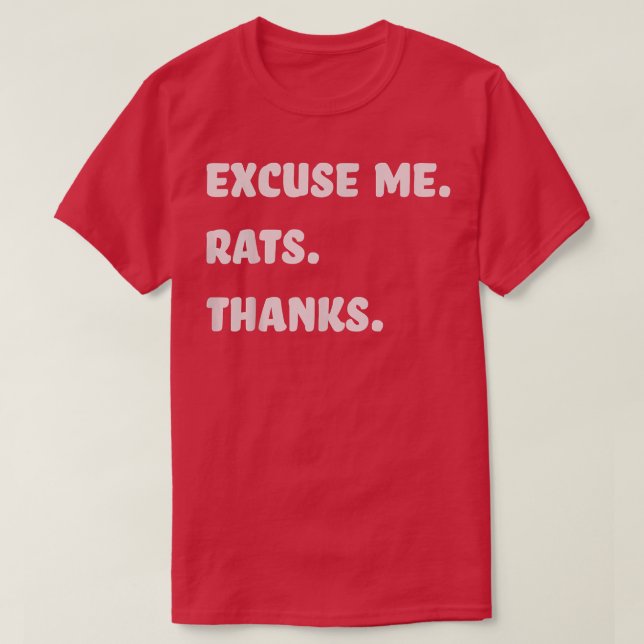 Camiseta Me gustan las ratas............................... (Diseño del anverso)