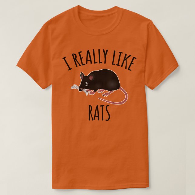 Camiseta Me Gustan Las Ratas (Diseño del anverso)