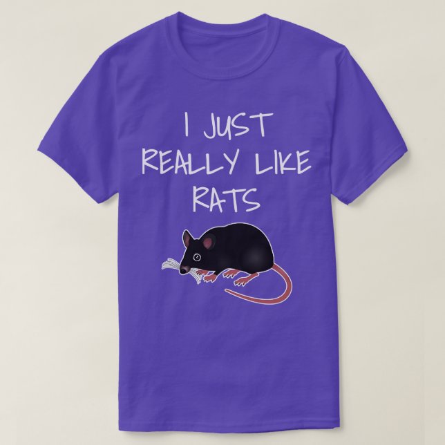 Camiseta Me Gustan Las Ratas. (Diseño del anverso)