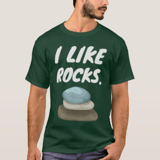 Camiseta Me gustan las rocas Geólogo divertido Minero Busca