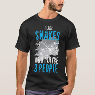 Camiseta Me Gustan Las Serpientes Y Quizá 3 Personas