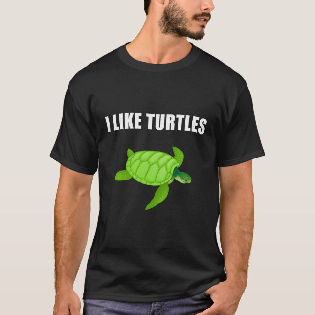 Camiseta Me Gustan Las Tortugas (Anverso)