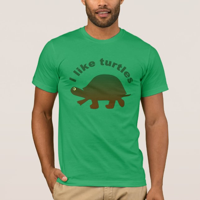 Camiseta Me Gustan Las Tortugas (Anverso)
