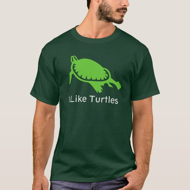 Camiseta Me Gustan Las Tortugas (Anverso)