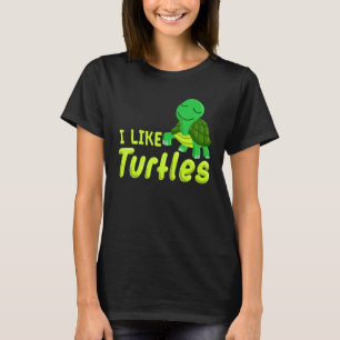 Camiseta Me Gustan Las Tortugas Marinas Tortuga La Biología