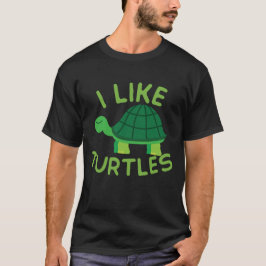 Camiseta Me Gustan Las Tortugas Tortoise Sea Animal Gracios