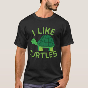Camiseta Me Gustan Las Tortugas Tortoise Sea Animal Gracios