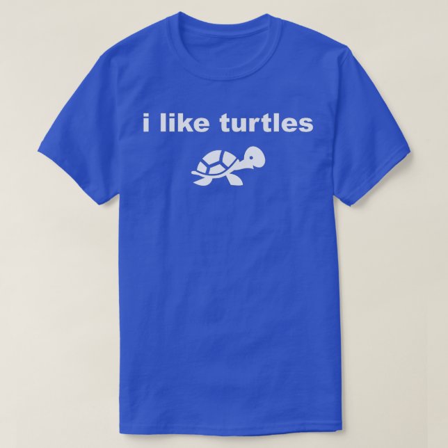 Camiseta Me Gustan Las Tortugas, Un Mascota De Tortuga Dive (Diseño del anverso)