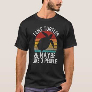 Camiseta Me gustan las tortugas y quizá me gustan las tortu