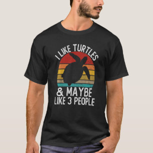 Camiseta Me gustan las tortugas y quizá me gustan las tortu