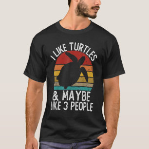 Camiseta Me gustan las tortugas y quizá me gustan las tortu