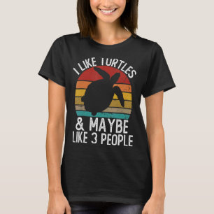 Camiseta Me gustan las tortugas y quizá me gustan las tortu