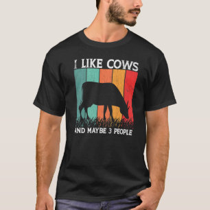 Camiseta Me gustan las vacas Gráfico de animal de vaca lind