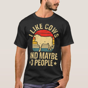 Camiseta Me Gustan Las Vacas Y Tal Vez 3 Campesinos