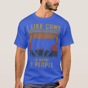 Camiseta Me Gustan Las Vacas Y Tal Vez Dos Personas Que Se