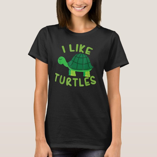 Camiseta Me gustan los animales de las tortugas Tortoise Se (Anverso)
