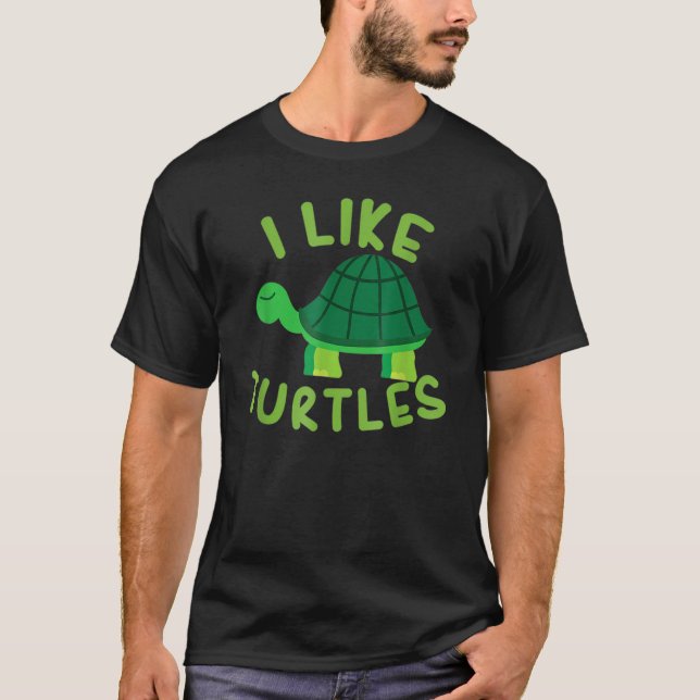 Camiseta Me gustan los animales de las tortugas Tortoise Se (Anverso)