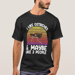 Camiseta Me gustan los avestruces Ana puede ser 3 personas 